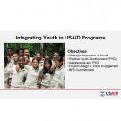 Title Slide from Integrating Youth in USAID programs