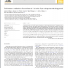 Performance evaluation of an enhanced fruit solar dryer using concentrating panels