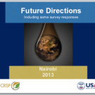 Future directions and survey results